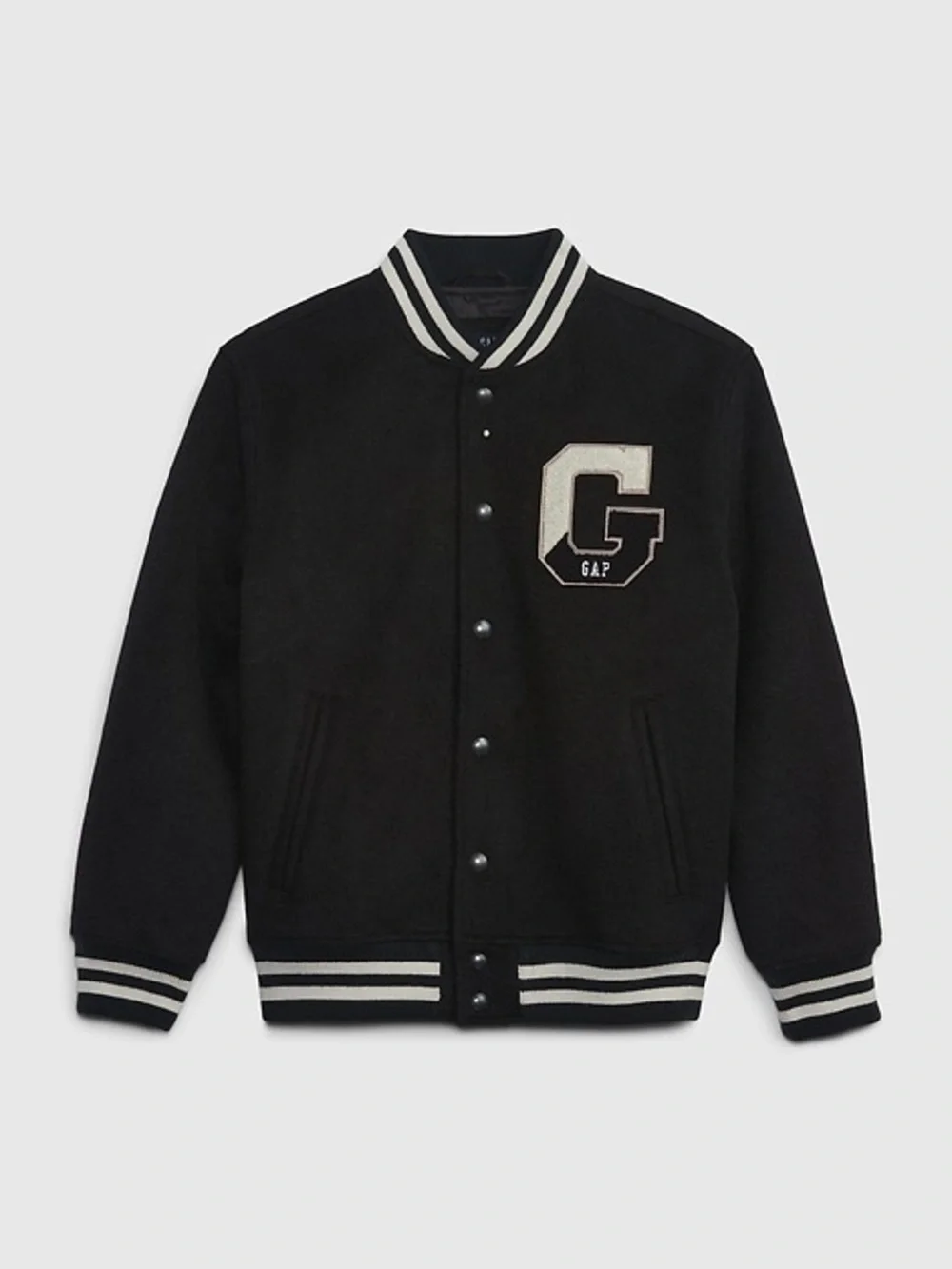 Gap Kids Varsity Letterman Jacket Wool Blend Bomber Coat Size M (8)